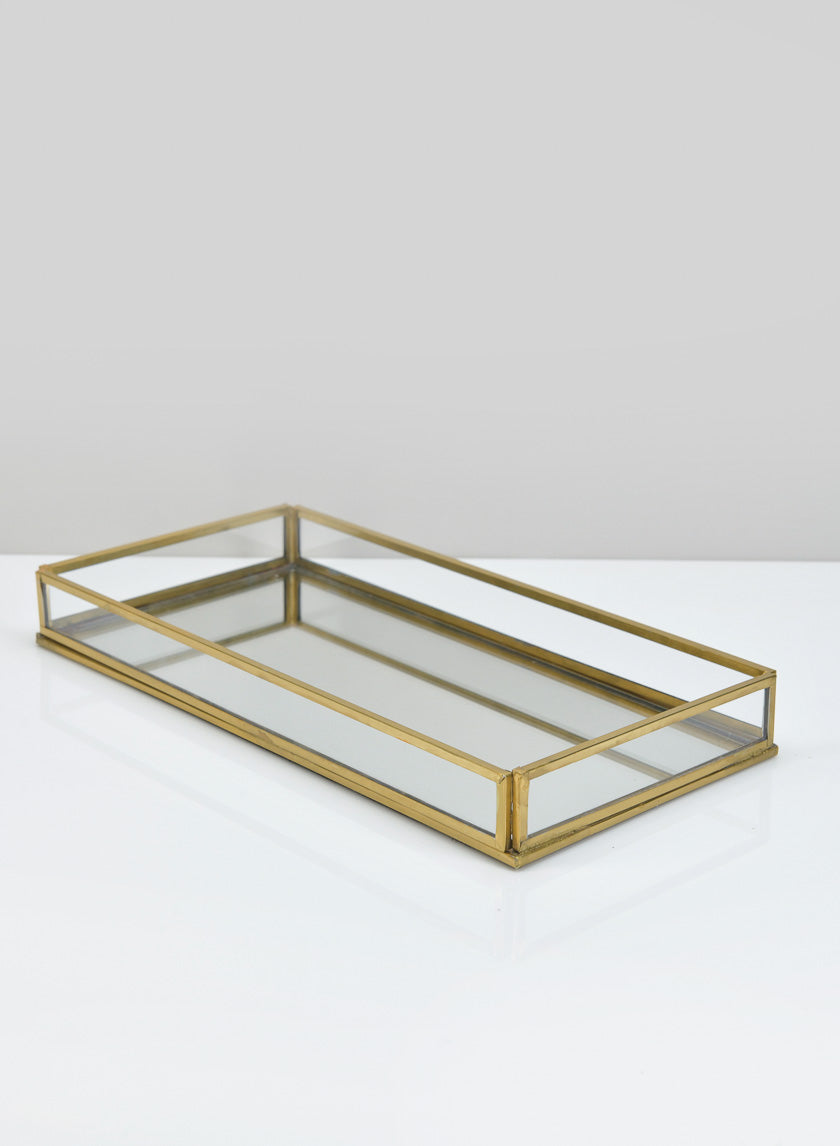 10in Long Bijoux Glass Tray